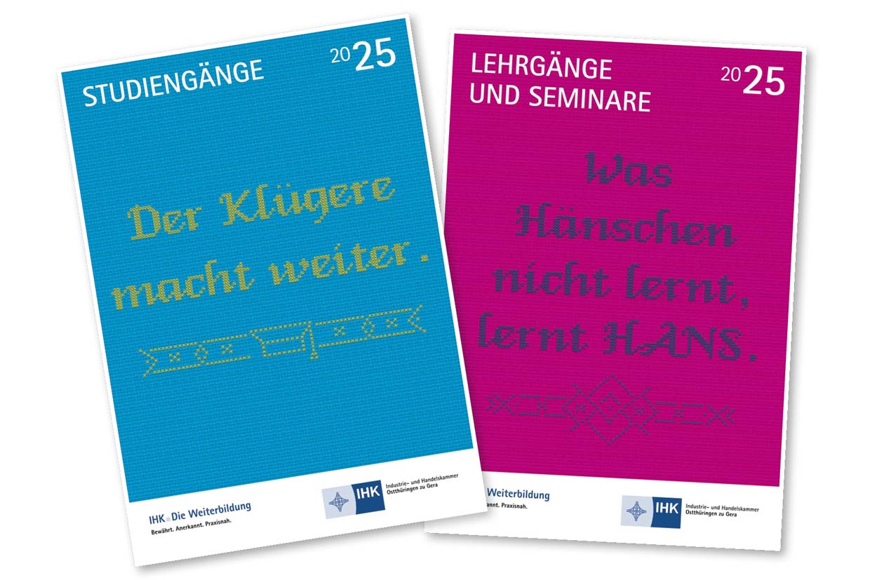 Kataloge 2025 der IHK-Weiterbildung: Seminare, Lehrgänge, Studiengänge